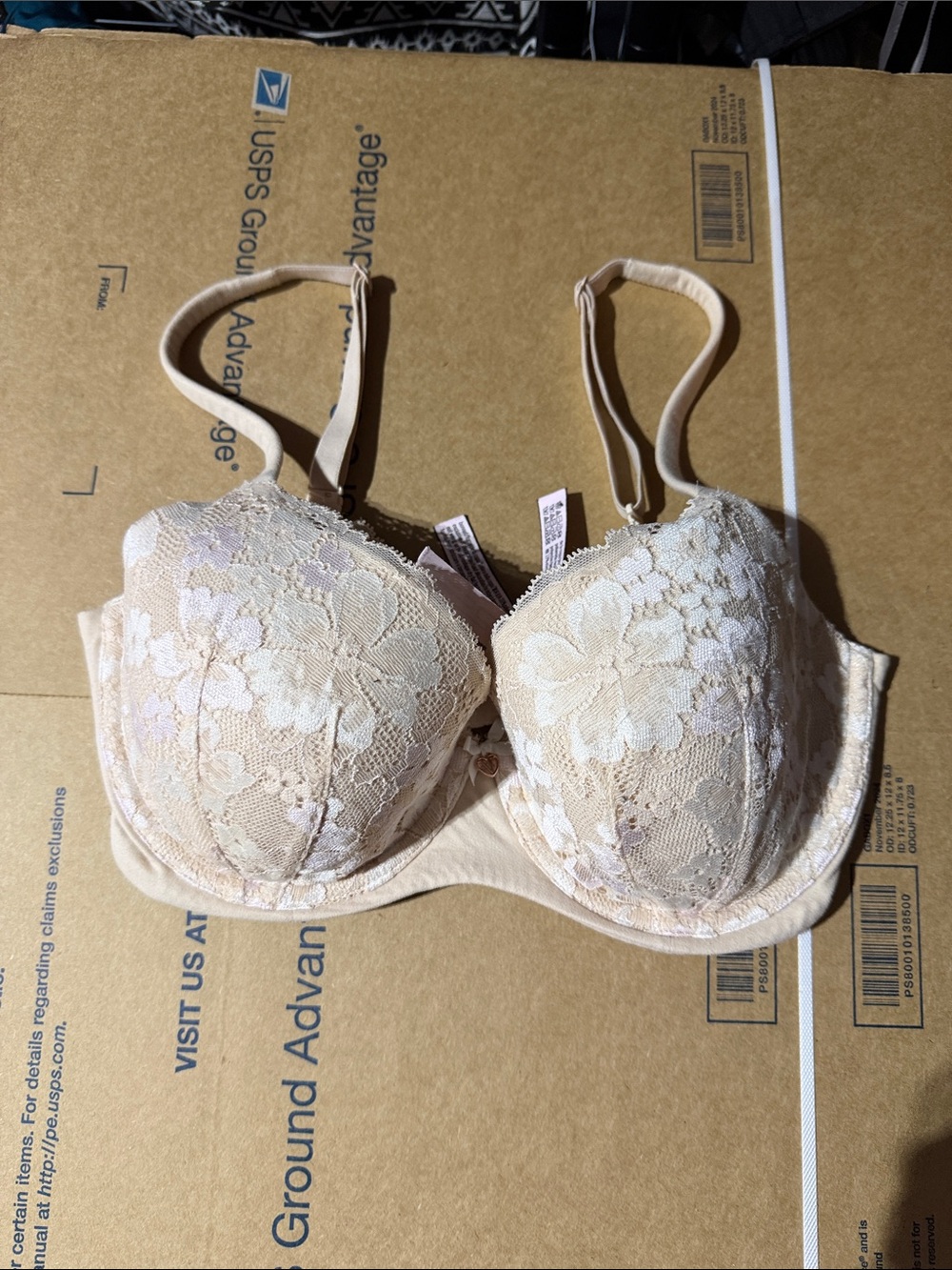 Victoria's Secret Nude Lace Underwire Bra